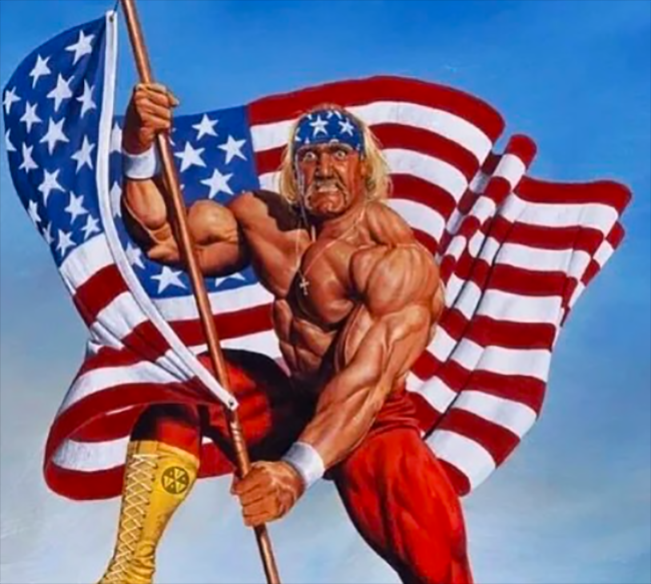 Hulk Hogan memposting foto ini pada Hari Kemerdekaan AS 4 Juli 2025 